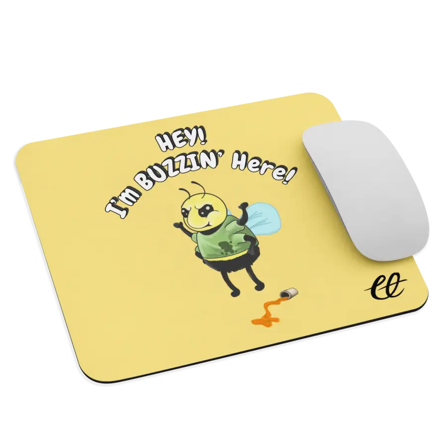 Buzzin' Here Mouse pad