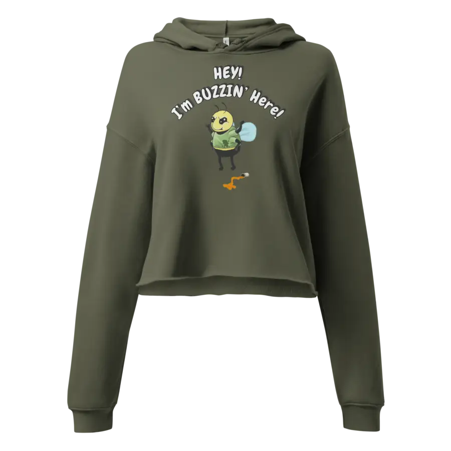 Buzzin’ Here Crop Hoodie